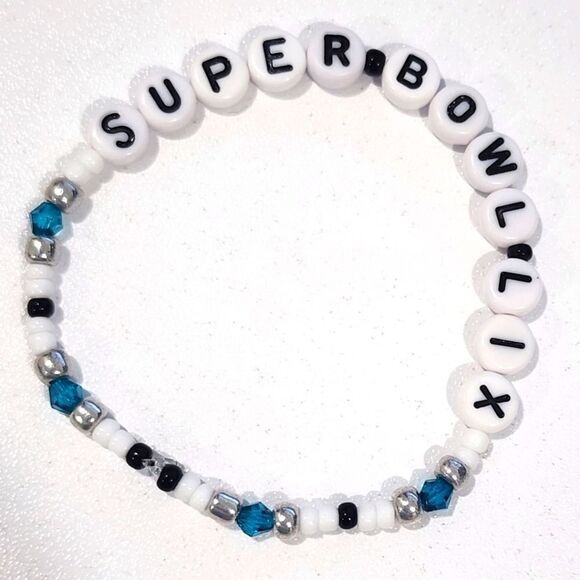 Custom NFL Super Bowl LIX Bracelet - Picture 1 of 2